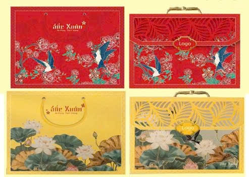 Hộp quà tết Hộp Khắc CNC Sắc Xuân 2026 - H550