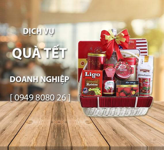 Giỏ quà tết rượu ngoại - Tình thấm đượm mỗi mùa xuân về