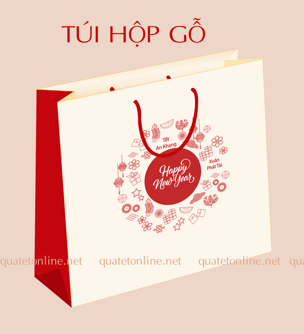 Hộp Quà Tết Gỗ Thông Xuân 2026 - HG2626