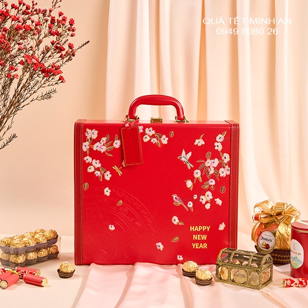 Hộp quà sức khoẻ Hộp Da Premium 2026 - HSK2425