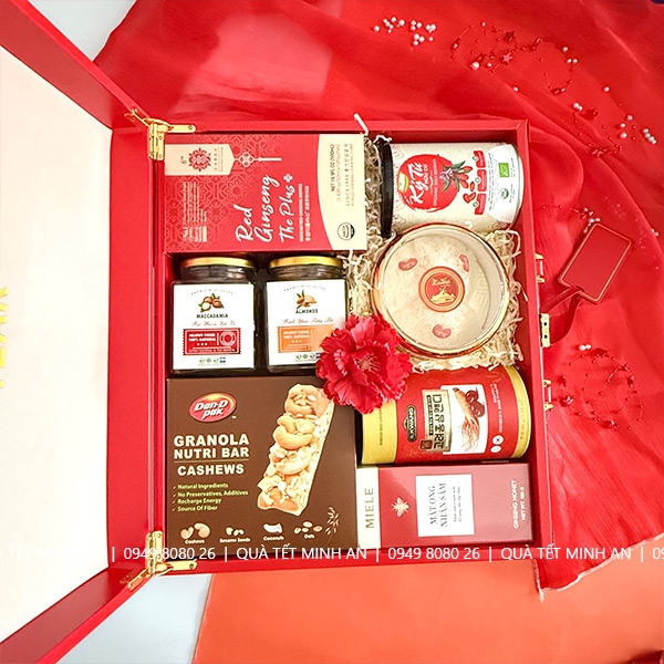 Hộp quà sức khoẻ Hộp Da Premium 2026 - HSK2425