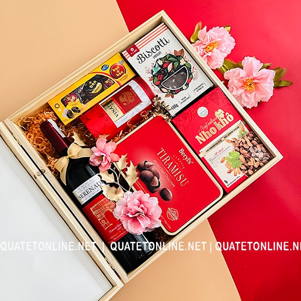 Hộp Quà Tết Gỗ Thông Xuân 2024 - GT735