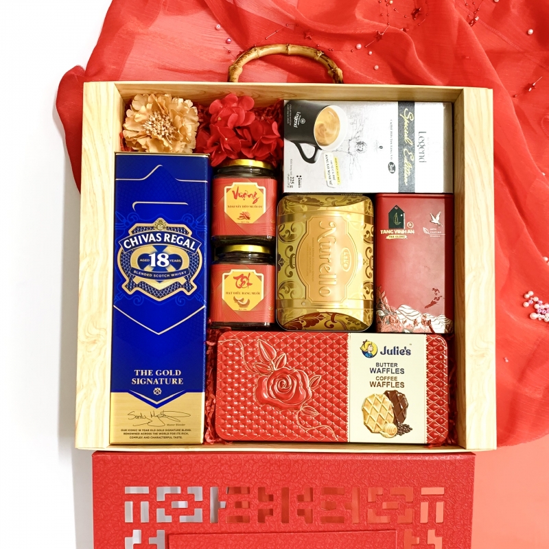 Hộp quà tết Hộp Khắc CNC Sắc Việt Xuân 2026 - H2310